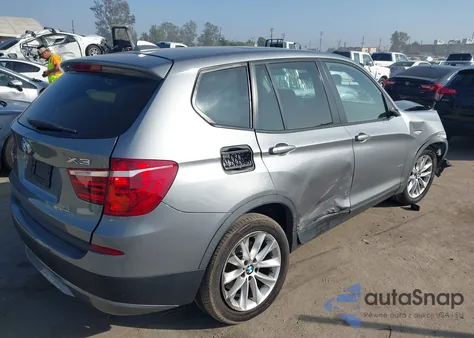 2014 BMW X3 xDrive28I z USA, uszkodzony, nr VIN 5UXWX9C50E0D23698